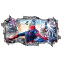 Vinilos paredes spiderman 3d